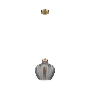 Globo 15898H1 - JESSICA kábeles függőlámpa 1xE27/60W/230V, átm. 22 cm, füstszínű 15898H1 kép