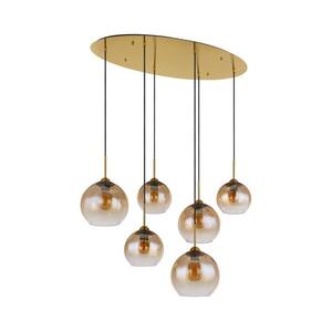Globo 15788-6H - JAMESSA kábeles csillár 6xE27/60W/230V sárgaréz 15788-6H kép