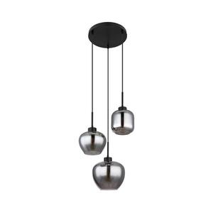 Globo 15549-3SH - Kábelcsillár, matt, 3xE27/40W/230V, fekete 15549-3SH kép