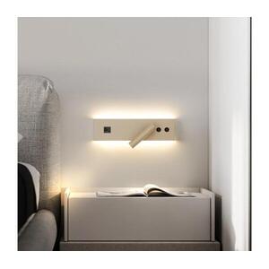 Brilagi-LED Falra szerelhető spotlámpa USB-porttal NOCTIS LED/3W/230V+LED/9W bézs BRI921 kép