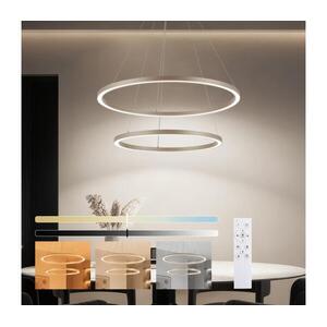 Brilagi - LED dimmelhető függeszték PORTOFINO LED/98W/230V átm. 80 cm bézs + távirányító BRI917 kép