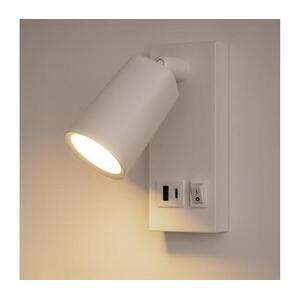 Eurolamp LED Fali spotlámpa USB-vel CHARGE LED/5W/230V fehér 145-22071 kép