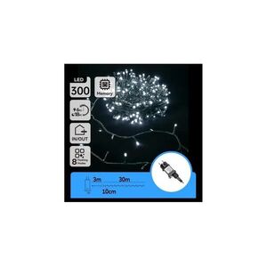 B.V. - LED kültéri karácsonyi fényfüzér 300xLED/3, 6W/230V 30m IP44 hideg fehér B10303ABND kép