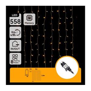 B.V. - LED kültéri karácsonyi fényfüzér 558xLED/6W/230V 3x1, 8m IP44 meleg fehér B10303ABHV kép