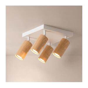 Brilagi - SELE SQUARE spotlámpa 4xGU10/30W/230V fehér/tölgy dekor WO-SELESQ-05-WHT-OEM kép
