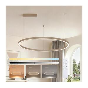 Brilagi - LED dimmelhető kábeles függeszték PORTOFINO LED/60W/230V átm. 80 cm bézs + távirányító BRI916 kép