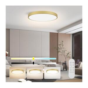 NEO 07312L-LED dimmelhető mennyezeti lámpa SEMPLICI 128W/230V átm.100cm Wi-FiTuya arany + távirányító 07312L kép