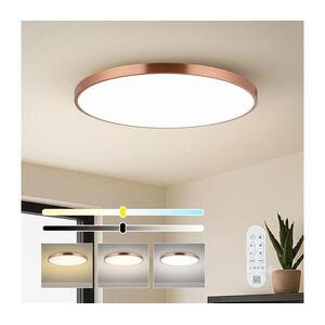 NEO 07324L-LED Dimmelhető mennyezeti lámpatest SEMPLICI 128W/230V átm.100cm Wi-Fi Tuya arany+távirányító 07324L kép