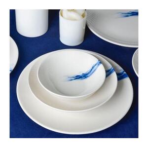 18 részes étkészlet fehér/kék/porcelán 858CMR1336 kép