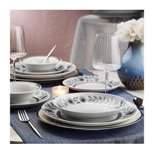 Étkezési készlet 24 db fehér/szürke/porcelán 710KTP4561 kép