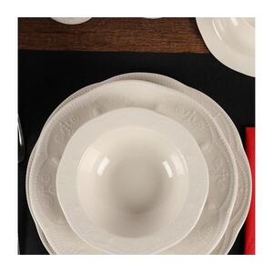 24 darabos krémszínű porcelán étkészlet 710KTP3806 kép