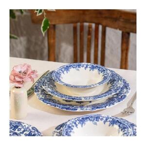24 darabos étkészlet, fehér/kék, porcelán 667PRS1152 kép