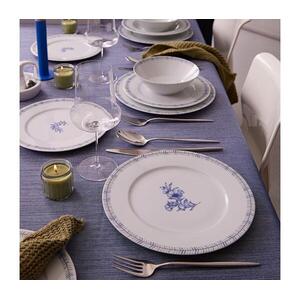 24 részes porcelán étkészlet, fehér/kék 710KTP3802 kép