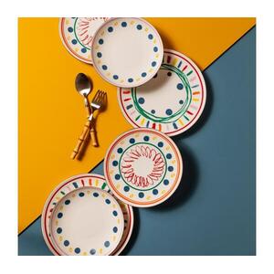 24 darabos színes porcelán étkészlet 667PRS1138 kép