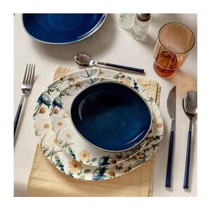 24 darabos színes/kék porcelán étkészlet 667PRS1158 kép