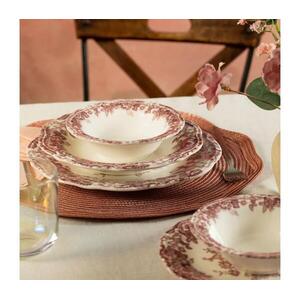 24 darabos étkészlet fehér/rózsaszín/porcelán 667PRS1150 kép