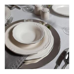 53 részes étkészlet, fehér/ezüst, porcelán 667PRS1146 kép