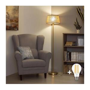 Brilagi - LED állólámpa CERIA 1xE27/20W/230V Ø 35 cm bézs/arany SA2189+EG781083 kép