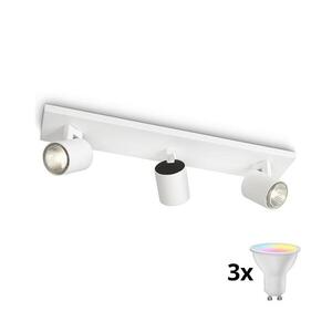 Philips - LED RGBW dimmelhető spotlámpa RUNNER 3xGU10/6, 5W/230V fehér P2483+3xAI0589 kép