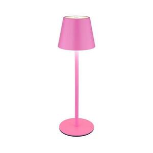 Globo 58488P-LED dimmelhető, érintésvezérlésű, újratölthető kültéri asztali lámpa VANNIE 3W/5V IP54 1800mAh rózsaszín 58488P kép