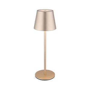 Globo 58488CH-LED VANNIE érintéses, dimmelhető, újratölthető kültéri asztali lámpa, 3W/5V, IP54, 1800mAh, sárgaréz 58488CH kép