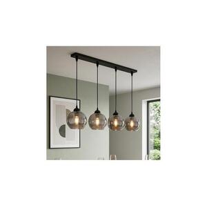 Brilagi - Kábelre függesztett DIOR csillár 4xE27/60W/230V fekete/füstszürke 59-001B kép