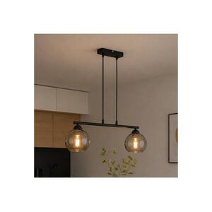 Brilagi - DIOR kábeles csillár 2xE27/60W/230V fekete/füstszürke 59-007B kép