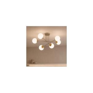 Brilagi - Felületre szerelt csillár MILO 6xE27/60W/230V bézs/arany 75-019B kép