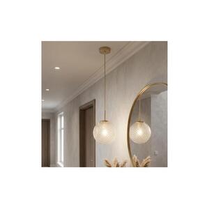 Brilagi - Kábelre függesztett csillár STELLA 1xE27/60W/230V átm. 18 cm bézs/arany 85-002B kép