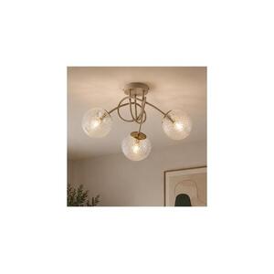 Brilagi - Felületre szerelhető csillár STELLA 3xE27/60W/230V bézs/arany 85-020B kép