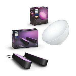 Philips - 2 db-os szett: dimmelhető LED RGB asztali lámpa Hue PLAY 6W/230V + GO asztali lámpa P3102+P2790 kép
