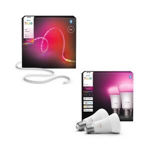 Philips -LED RGBW dimmelhető szalag Hue FLUX 3m LED/12W/230V+2x okos izzó E27/8, 1W P7051+P7036 kép