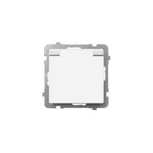Ospel - Kültéri, keret nélküli háztartási SCHUKO aljzat 230V SONATA IP44 fehér GPH-1RS/m/00/w kép