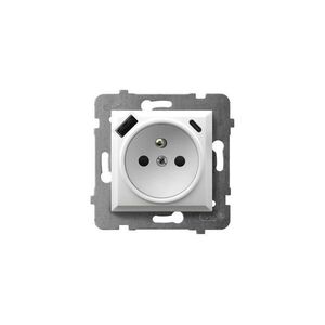 Ospel - Keret nélküli otthoni fali aljzat 230V + 1xUSB-A + 1xUSB-C ARIA fehér GP-1UZPUSBAC/m/00 kép