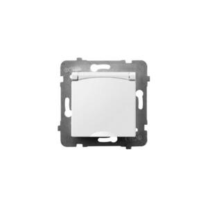 Ospel - Kültéri, keret nélküli háztartási konnektor 230 V ARIA IP44, fehér GPH-1UZ/m/00/w kép