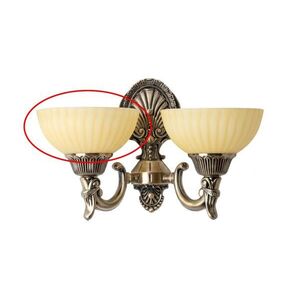 Brilagi - Csere búra a CLASSIC E14 fali lámpához, átmérő 16 cm, bézs bg72844 kép
