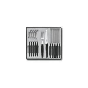 Victorinox - SWISS MODERN 12 darabos fekete evőeszköz-készlet 6.9093.12W.12 kép