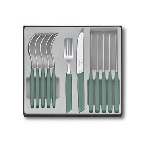 Victorinox - 12 darabos SWISS MODERN evőeszköz-készlet, türkiz 6.9096.11W43.12 kép