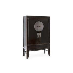 JINAN fekete gardróbszekrény polcokkal 108x48x174 kép