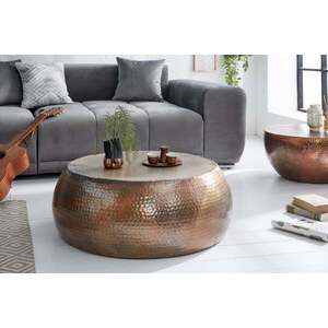 ORIENT bronz alumínium dohányzóasztal 80cm kép