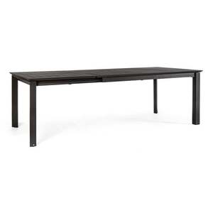 KONNOR fekete bővíthető kerti étkezőasztal 160 -240cm kép