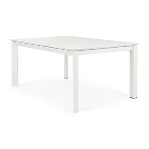 KONNOR fehér 8 személyes kerti étkezőasztal 110-160cm kép