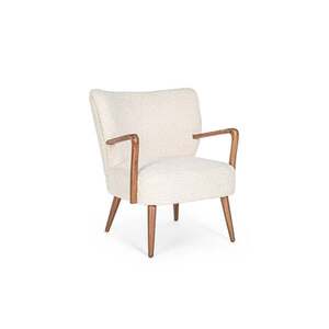 MORITZ fehér 100% polyester fotel kép