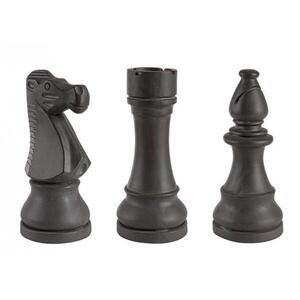 CHESS fekete üvegszál dísztárgy 3db kép