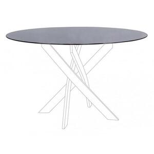 GEORGE szürke kerek üveg asztallap 120cm kép