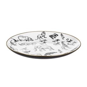 AFRICA fehér porcelán kínálótál kép