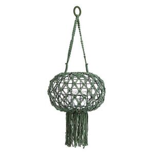 MACRAME II zöld lámpás kép