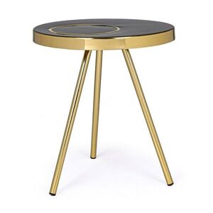 KESAR arany acél dohányzóasztal 40cm kép