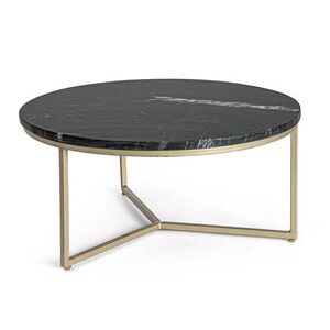PRESCOTT II fekete márvány dohányzóasztal 68cm kép