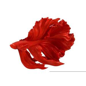 CROWNTAIL piros 3d hal dekoráció 35cm kép